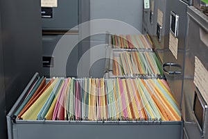 Important documents arranged in a file