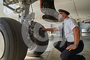 It is always important to check the undercarriage of the plane