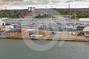 Imported cars and Cruise Parking site in Southampton England