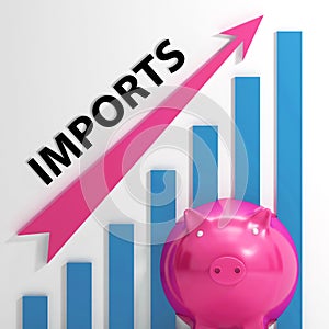 Imports Graph Shows International Trade photo