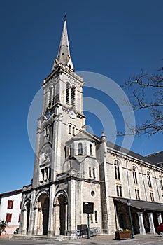 The imposing Basque church