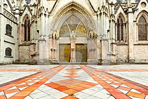 Imposing Church Entrance