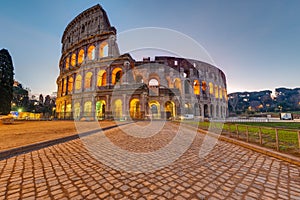 The imposing roman Colesseum