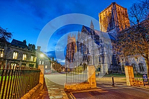 The imposing York Minster in England photo