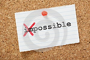 Impossible Becomes Possible