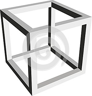 Impossible form of a cube