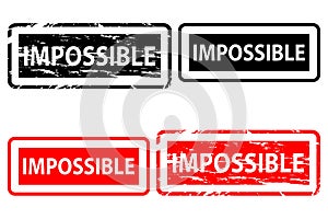 Impossible rubber stamp
