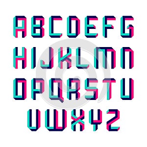 Impossible shape font