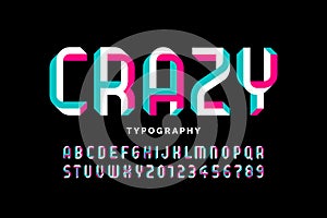 Impossible shape font