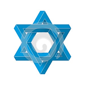 Impossible star of David