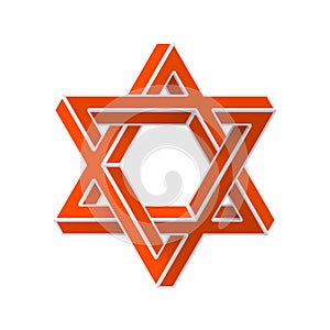 Impossible star of David