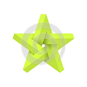 Impossible star. Vector Illustrstion