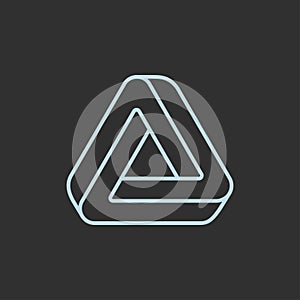 Impossible triangle logo photo