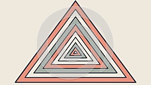 Impossible Triangle Optical Illusion Vector, vector design Generative AI