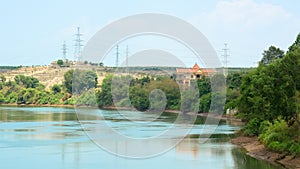 An impounded lake in Vietnam