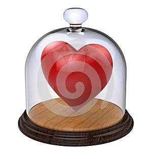 Impregnable heart in a glass case