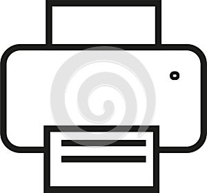 Printer vector icon isolated eps10