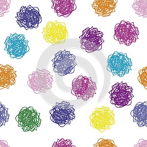 Polka Dot Abstract Pattern Seamless