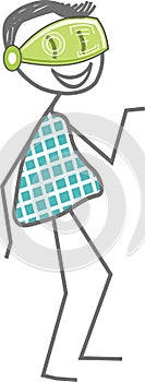 Illustration of virtual reality