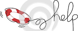 Lifebuoy and the word `help`