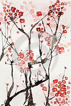 Impression of cherry blossoms