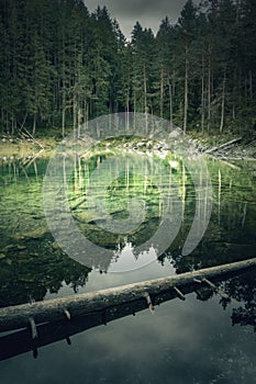 Impression of the Eibsee of south Germany