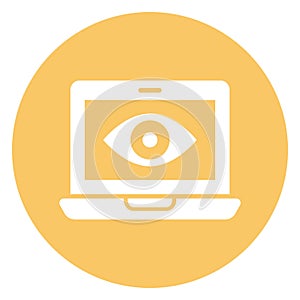 Impression, laptop Vector Icon which can easily modify or edit