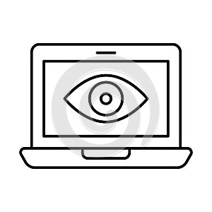 Impression, laptop Vector Icon which can easily modify or edit