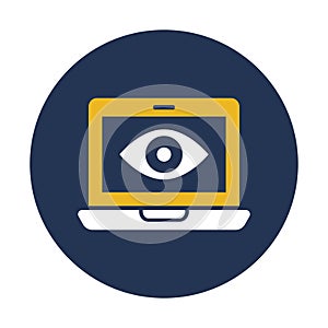 Impression, laptop Vector Icon which can easily modify or edit