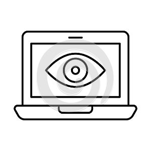 Impression, laptop Vector Icon which can easily modify or edit