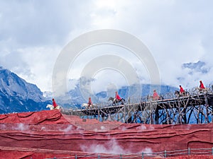 Impression Lijiang show at jade dragon snow mountain