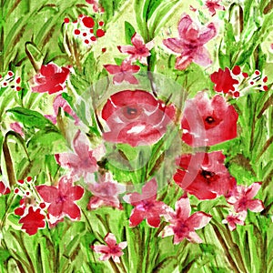 impression paintings flowers