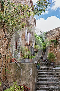 Impression of the village Saint Montan in the Ardeche region of