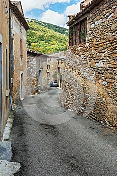 Impression of the village Saint Montan in the Ardeche region of photo