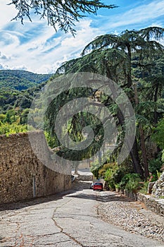 Impression of the village Viviers in the Ardeche region of Franc