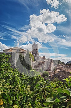 Impression of the village Viviers in the Ardeche region of Franc