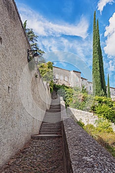 Impression of the village Viviers in the Ardeche region of Franc