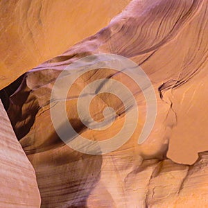Impressionism abstract of canyon wall patterns in southwest desert