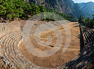 Impressions of the ancient site of Delphi in Northern Greece photo