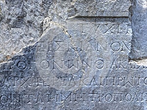 Ancient Greek Marble Column, Latin name: Columnas Graecae Marmoreae