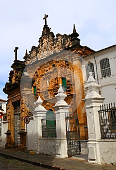 Impressive architecture in Pelourinho, Salvador de Bahia, Brazil