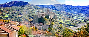 Impressive Bardi village,Emilia Romagna,Italy. photo