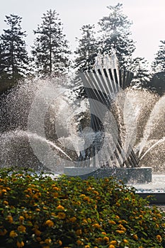 Magic water circuit in Lima Peru