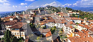 Travel and landmarks of northern Italy - Bergamo medieval town