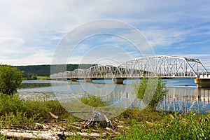 An impressive bridge along the alaska highway