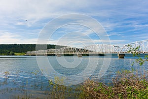 An impressive bridge along the alaska highway