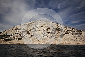 An impressive cliff along the south coast of England