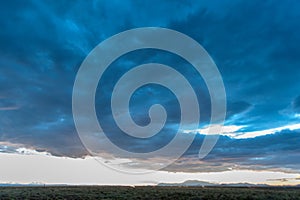 Impressive Cloud formations along route 66