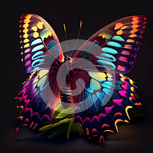 Impressive coloful butterfly