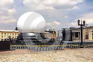 Impressive dome in the center of the Bogota, Plaza de Bolivar